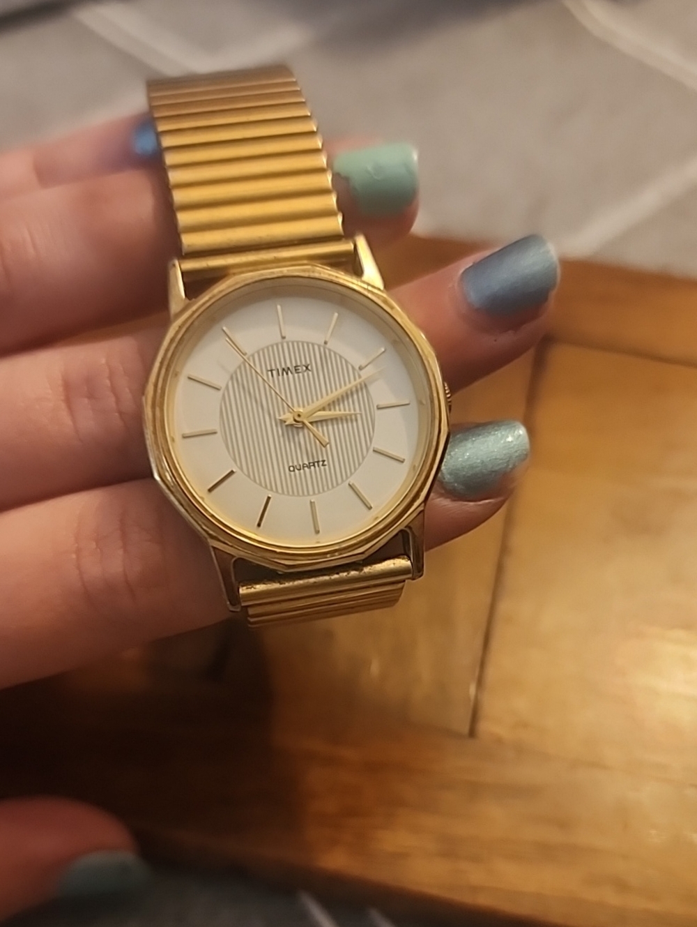 Vintage Timex 21 Petite Gold Tone Watch